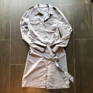 Tory Burch | Gray Denim Button Down Dress